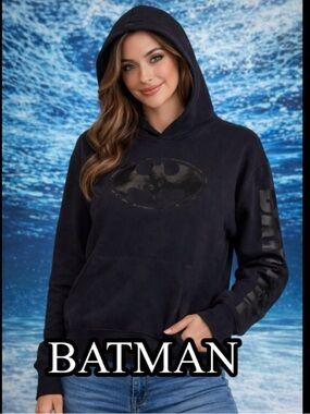 ❄️Batman Black Hoodie Pullover Graphic